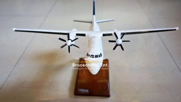 Model of Fokker 50 Skywest with detailed craftsmanship.